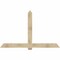 Ekena Millwork Eugene Rough Sawn Timber Gable Bracket, Douglas Fir, 84"W x 53"H x 2"D x 6"F, 15/12 Pitch GBW084X53X0206EUG00RDF - alternate 1